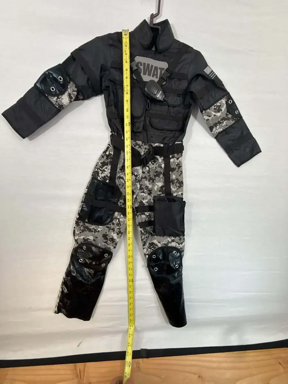 Teetot & Co. SWAT Team Kid's Halloween Costume Jumpsuit with Utility Vest